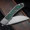 Uldanov Sierra custom knife #52 (M398, titan, CF)