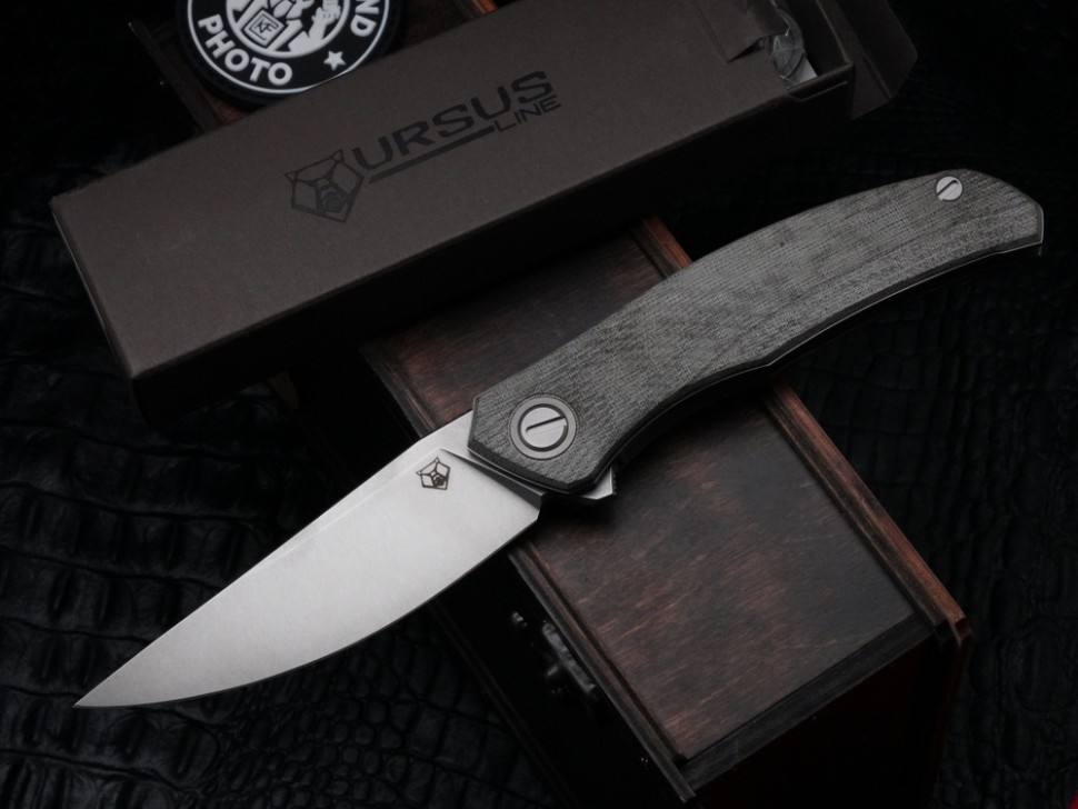 Shirogorov Ursus Q95 - Green Micarta Handle - Elmax Blade - MRBS