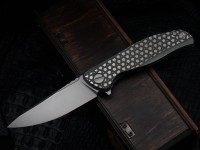 Shirogorov F95 Bear Pattern Turquoise (M390, Ti, MRBS)