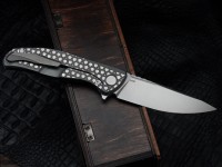 Shirogorov F95 Bear Pattern Turquoise (M390, Ti, MRBS)