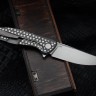 Shirogorov F95 Bear Pattern Turquoise (M390, Ti, MRBS)
