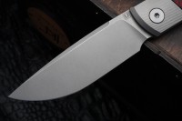 Uldanov Sierra custom knife #54 (M398, titan, CF)