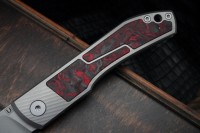 Uldanov Sierra custom knife #54 (M398, titan, CF)
