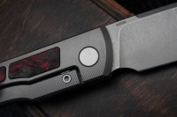 Uldanov Sierra custom knife #54 (M398, titan, CF)