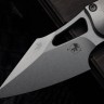 Marfione Select Manual M-Stitch RAM LOK Slab Side Titanium Handles w/ Blue Accents & Stonewash M390MK 169MRL-10MS2