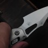 Marfione Select Manual M-Stitch RAM LOK Slab Side Titanium Handles w/ Blue Accents & Stonewash M390MK 169MRL-10MS2