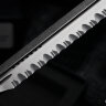 Microtech Makora Double Edge Stonewash Full Serrated & Black 206-12S