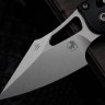 Microtech Knives Manual M-Stitch RAM LOK Black Frag Aluminum Handles & Stonewash M390MK 169MRL-10FR