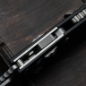 Microtech Knives Manual M-Stitch RAM LOK Black Frag Aluminum Handles & Stonewash M390MK 169MRL-10FR