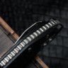 Microtech Knives Manual M-Stitch RAM LOK Black Frag Aluminum Handles & Stonewash M390MK 169MRL-10FR