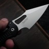 Microtech Knives Manual M-Stitch RAM LOK Black Frag Aluminum Handles & Stonewash M390MK 169MRL-10FR