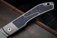 Uldanov Sierra custom knife #30 (M398, titan, CF) Paridae