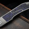 Uldanov Sierra custom knife #30 (M398, titan, CF)