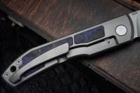 Uldanov Sierra custom knife #30 (M398, titan, CF) Paridae