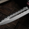 Microtech Troodon Double Edge Stonewash Full Serrated & Merlot 138-12MR