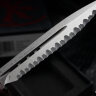 Microtech Troodon Double Edge Stonewash Full Serrated & Merlot 138-12MR