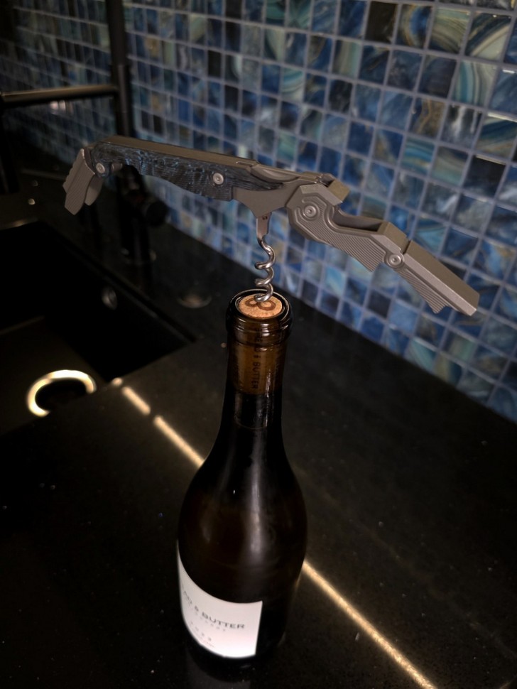 CKF Narzannik wine corkscrew (Ti, CF, M398)