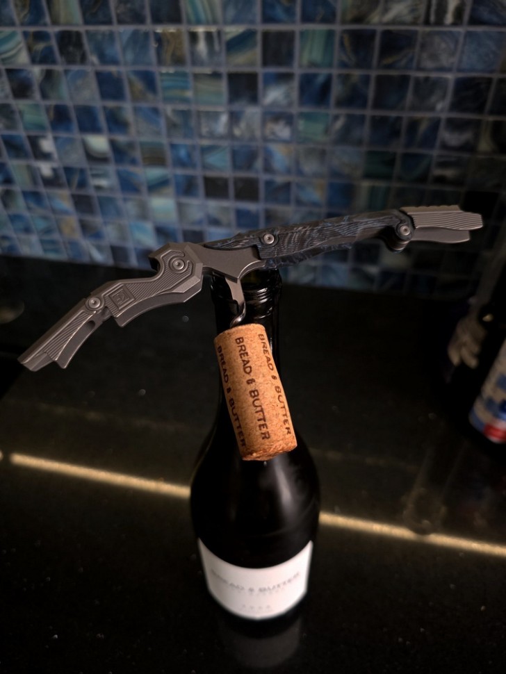 CKF Narzannik wine corkscrew (Ti, CF, M398)