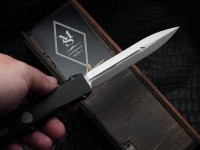 Microtech Marfione Select Nemesis IV Black Handle w/ Stonewash D/E M390MK 1152-10MS1