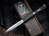 Microtech Marfione Select Nemesis IV Black Handle w/ Stonewash D/E M390MK 1152-10MS1