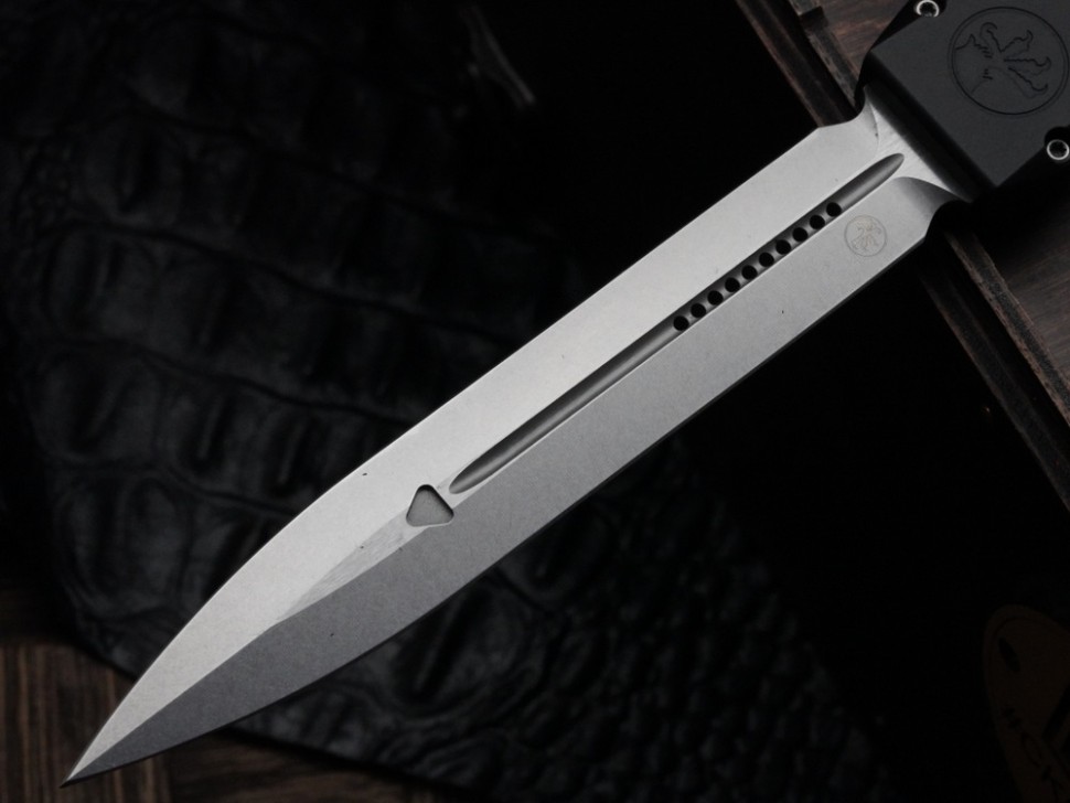Microtech Marfione Select Nemesis IV Black Handle w/ Stonewash D/E M390MK 1152-10MS1