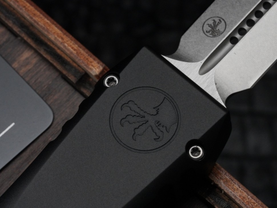 Microtech Marfione Select Nemesis IV Black Handle w/ Stonewash D/E M390MK 1152-10MS1