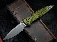 Microtech Socom Ram-Lok w/ OD Green Aluminum Frag Handles &amp; S/E Apocalyptic M390MK 160RL-10APFROD