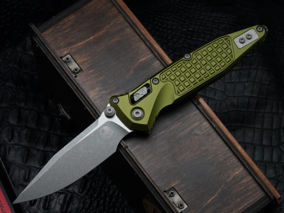 Microtech Socom Ram-Lok w/ OD Green Aluminum Frag Handles & S/E Apocalyptic M390MK 160RL-10APFROD