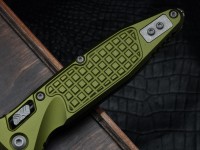 Microtech Socom Ram-Lok w/ OD Green Aluminum Frag Handles &amp; S/E Apocalyptic M390MK 160RL-10APFROD