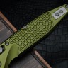 Microtech Socom Ram-Lok w/ OD Green Aluminum Frag Handles & S/E Apocalyptic M390MK 160RL-10APFROD