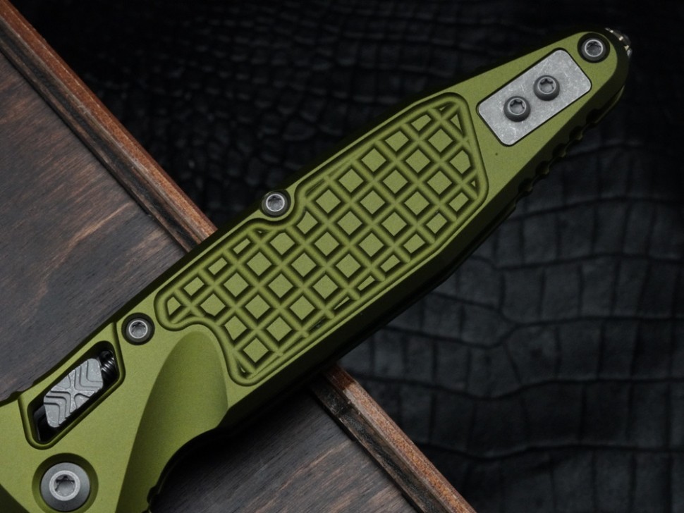 Microtech Socom Ram-Lok w/ OD Green Aluminum Frag Handles & S/E Apocalyptic M390MK 160RL-10APFROD