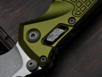 Microtech Socom Ram-Lok w/ OD Green Aluminum Frag Handles &amp; S/E Apocalyptic M390MK 160RL-10APFROD