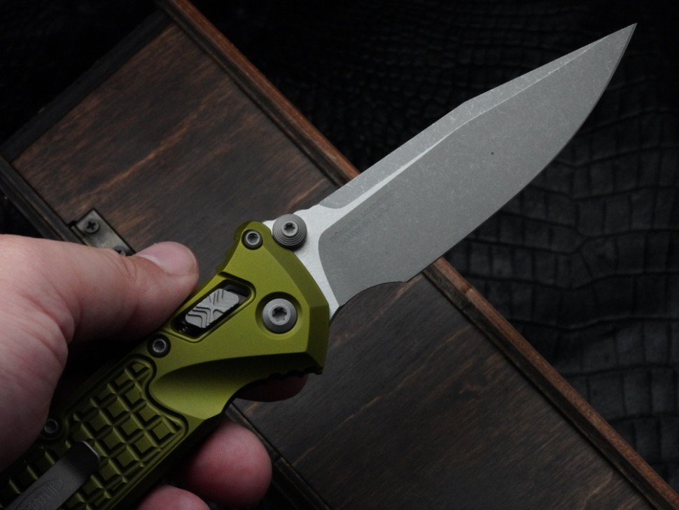 Microtech Socom Ram-Lok w/ OD Green Aluminum Frag Handles & S/E Apocalyptic M390MK 160RL-10APFROD