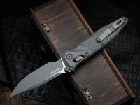 Microtech Socom Ram-Lok w/ Storm Cerakote Aluminum Frag Handles &amp; S/E M390MK 160RL-1FRCSM-Z13