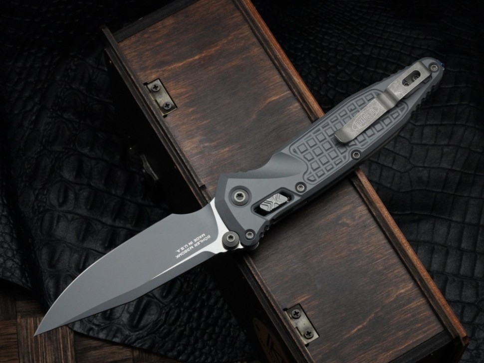 Microtech Socom Ram-Lok w/ Storm Cerakote Aluminum Frag Handles & S/E M390MK 160RL-1FRCSM-Z13