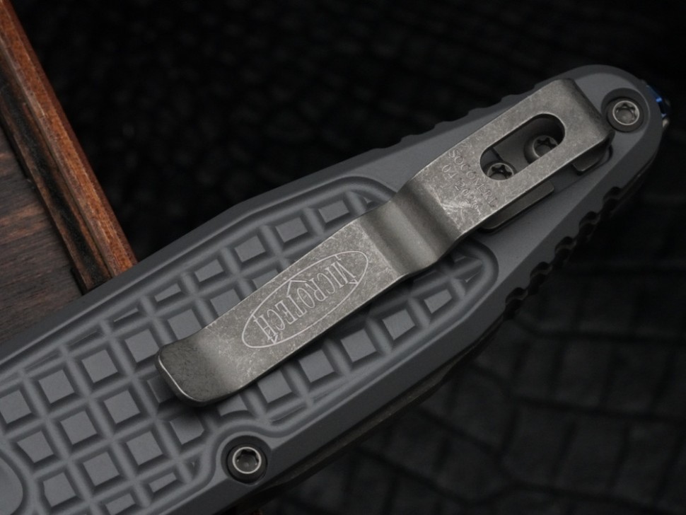 Microtech Socom Ram-Lok w/ Storm Cerakote Aluminum Frag Handles & S/E M390MK 160RL-1FRCSM-Z13