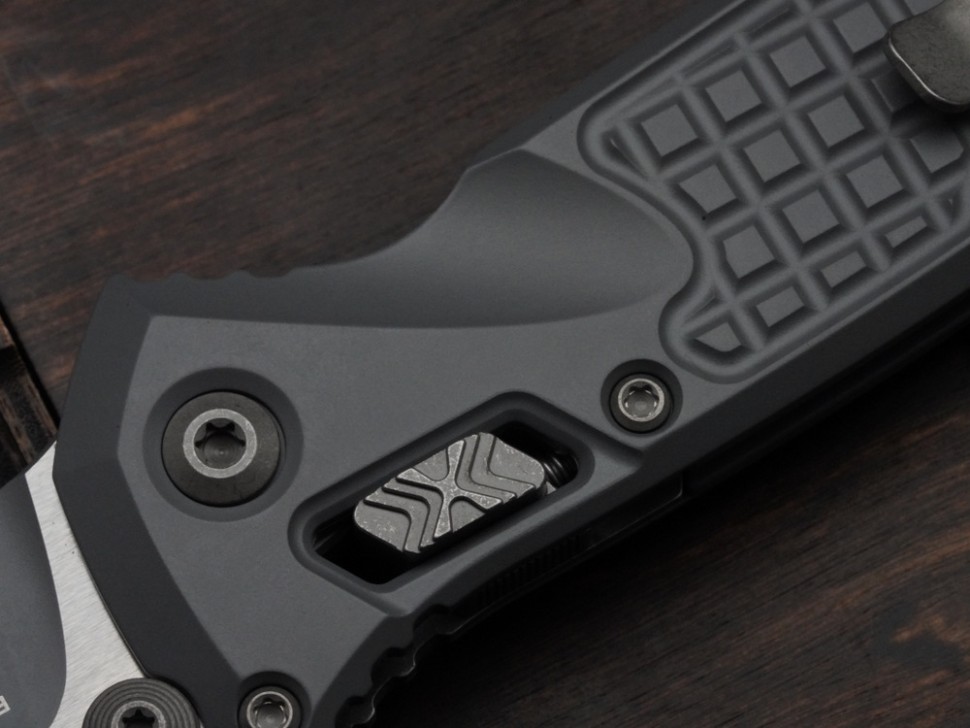 Microtech Socom Ram-Lok w/ Storm Cerakote Aluminum Frag Handles & S/E M390MK 160RL-1FRCSM-Z13
