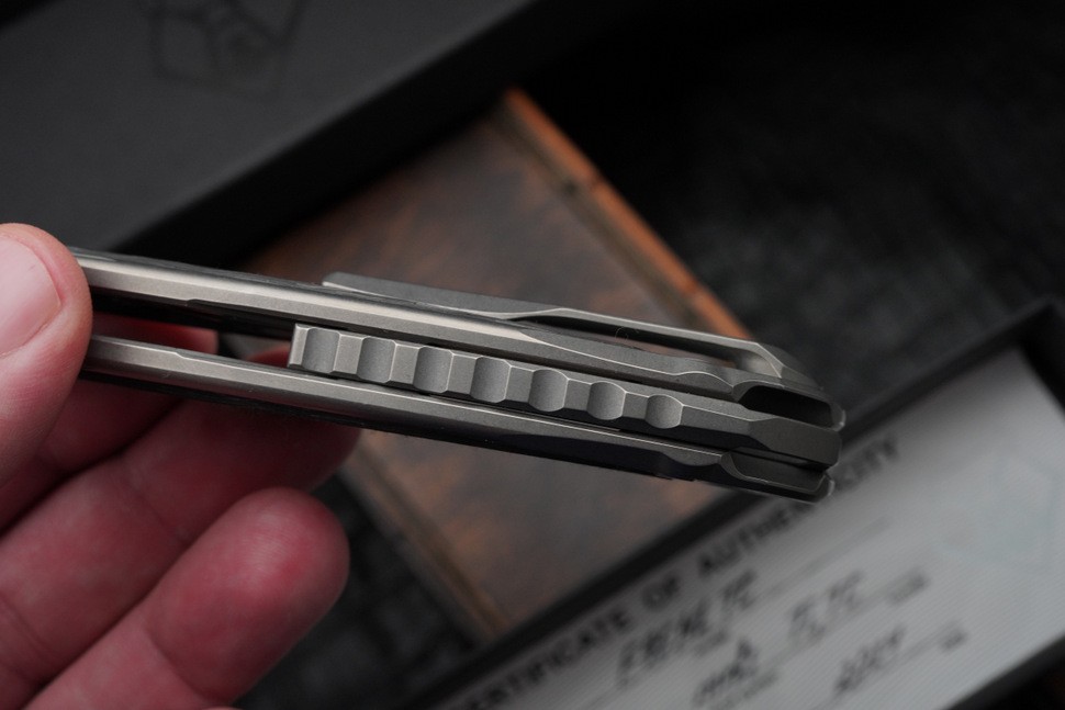 Shirogorov F95NL Gen.5 (M390, Ti, black Technocarbo, MRBS)
