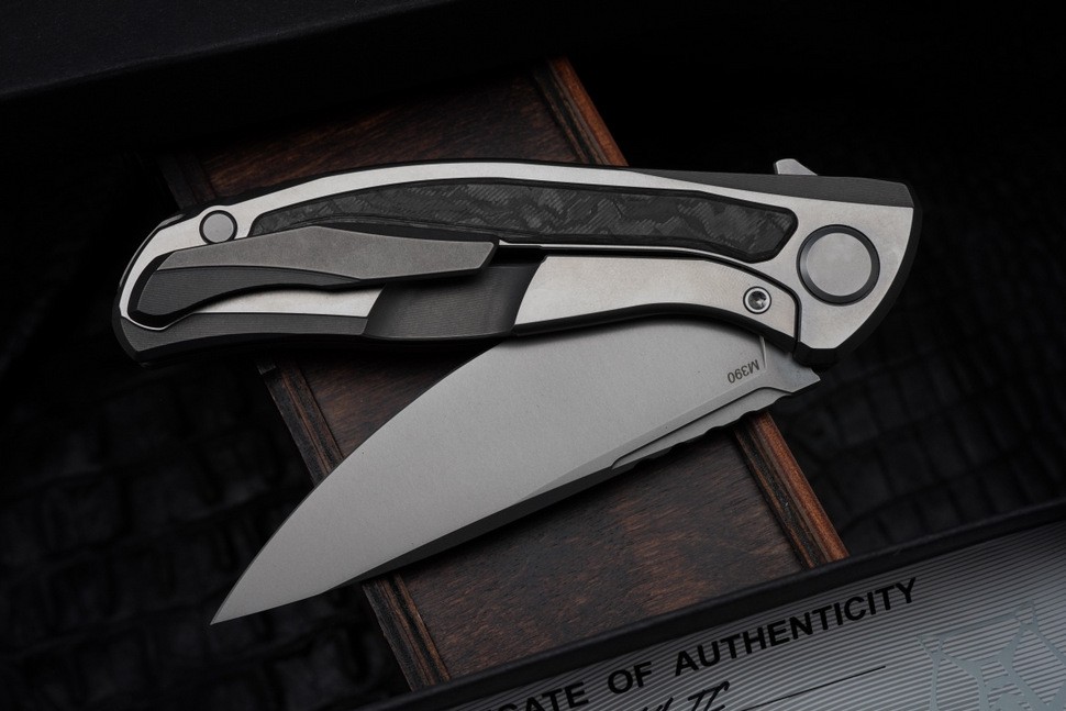 Shirogorov F95NL Gen.5 (M390, Ti, black Technocarbo, MRBS)