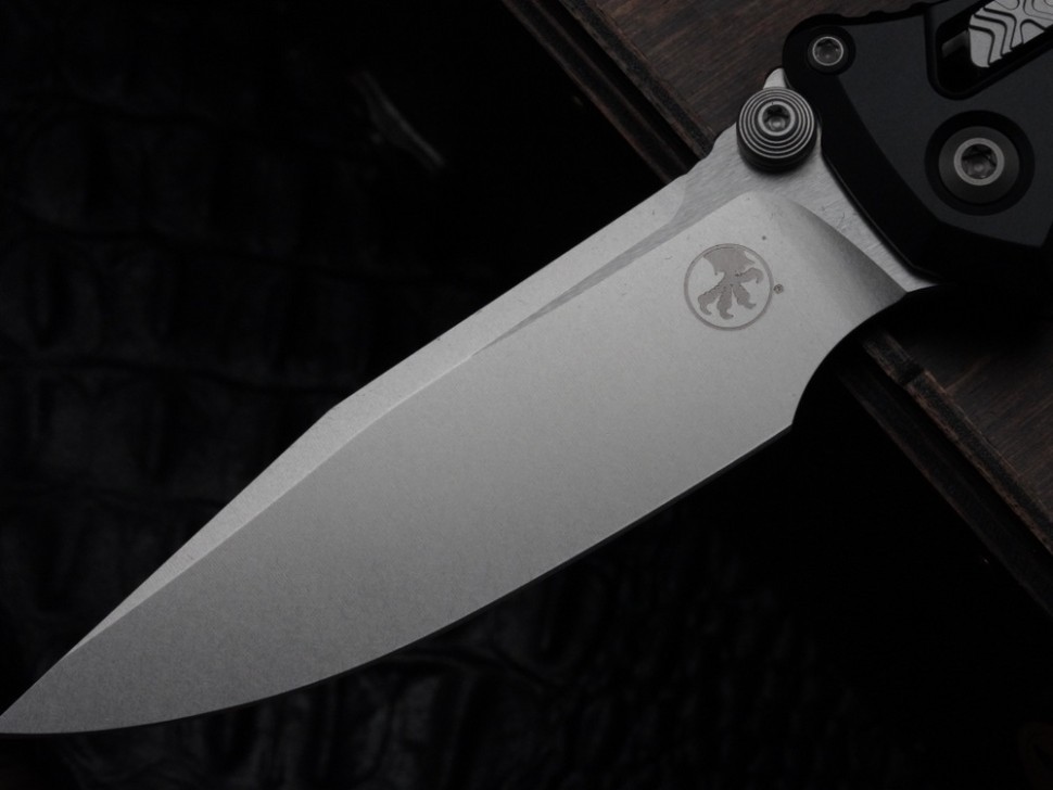 Microtech Socom Ram-Lok w/ Aluminum Frag Handles & S/E Stonewash M390MK 160RL-10FR