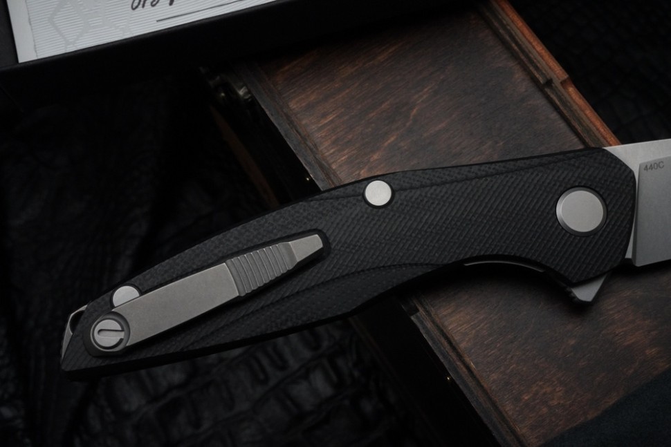 Shirogorov 111 (440C, G10, MRBS, finish defect on blade)