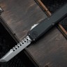 Microtech UTX-70 Gen IV Hellhound w/ Black Handle & Stonewash M390MK 14194-10S
