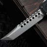 Microtech UTX-70 Gen IV Hellhound w/ Black Handle & Stonewash M390MK 14194-10S