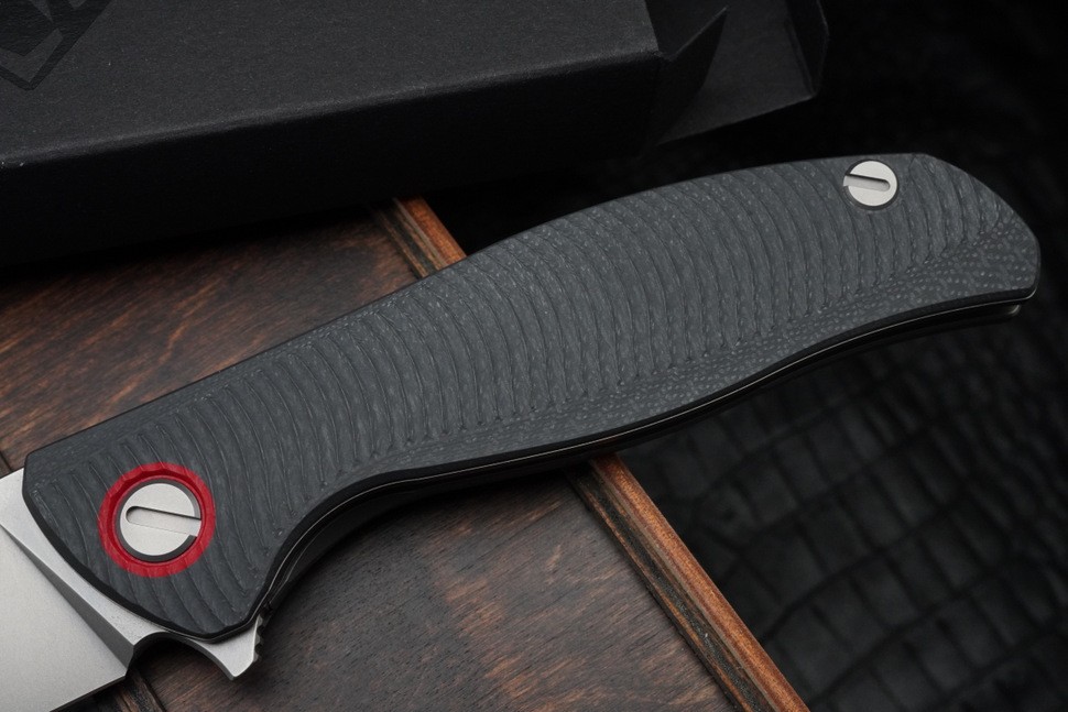 Shirogorov F3 (Elmax, G10 grey, red accents, MRBS)