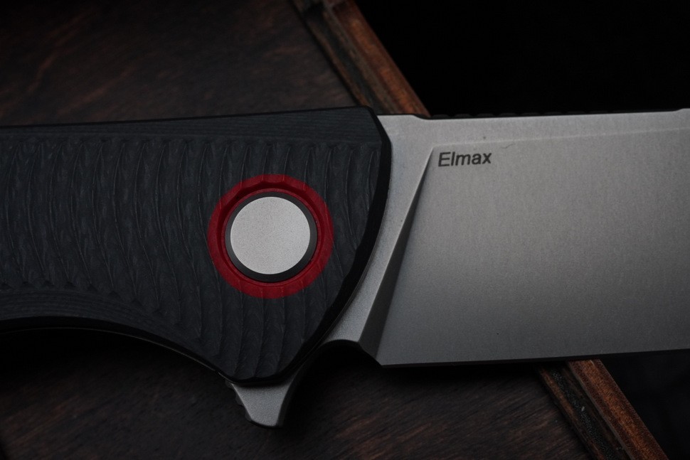 Shirogorov F3 (Elmax, G10 grey, red accents, MRBS)