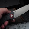 Shirogorov F3 (Elmax, G10 grey, red accents, MRBS)