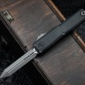 Microtech UTX-70 Gen IV w/ Black Handle & Apocalyptic Spartan M390MK 12494-10AP