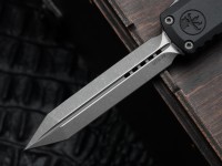 Microtech UTX-70 Gen IV w/ Black Handle &amp; Apocalyptic Spartan M390MK 12494-10AP