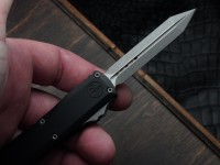 Microtech UTX-70 Gen IV w/ Black Handle &amp; Apocalyptic Spartan M390MK 12494-10AP