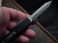Microtech UTX-70 Gen IV w/ Black Handle &amp; Apocalyptic Spartan M390MK 12494-10AP